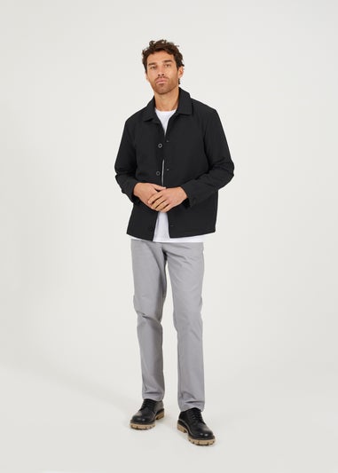 Brave Soul Black Seersucker Shacket