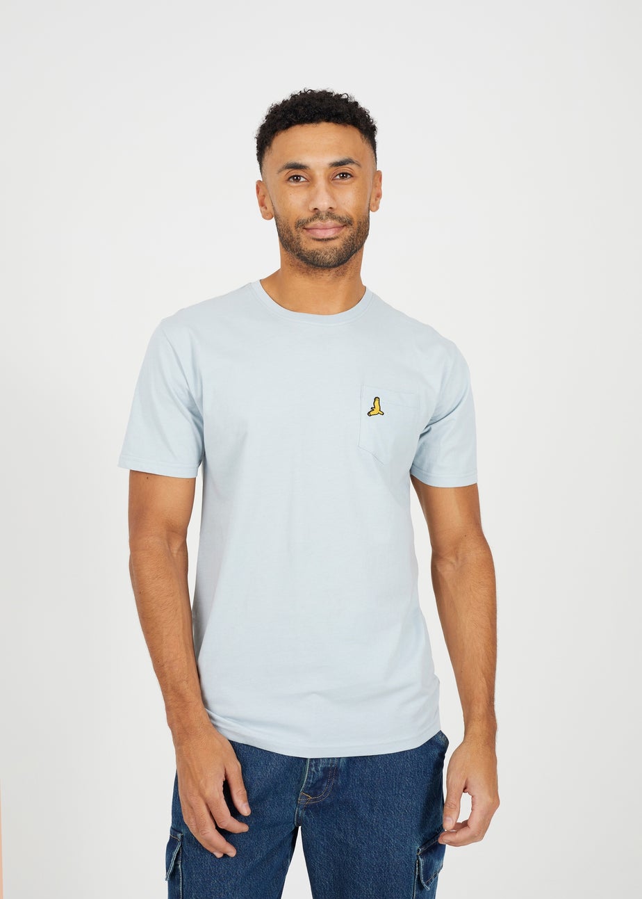 Brave Soul Light Blue 3 Pack Crew Neck T Shirts
