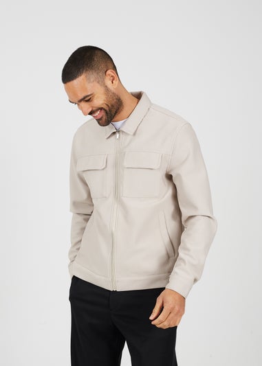 Brave Soul Stone Patch Pocket Shacket