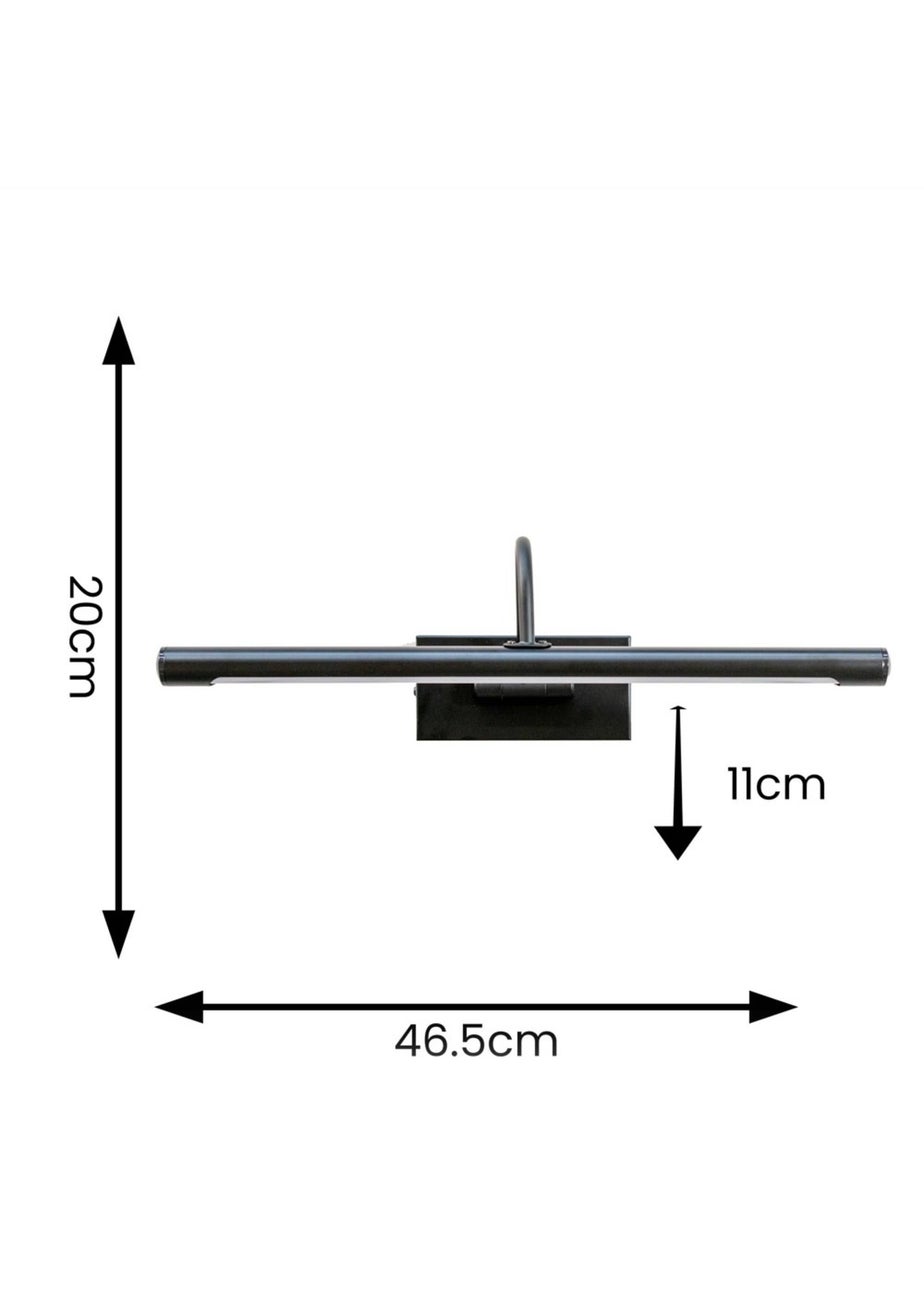 ValueLights Alana Matte Black Wall Light Integrated LED (20cm x 11cm x 46.5cm)