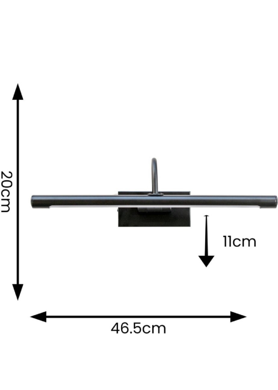 ValueLights Alana Matte Black Wall Light Integrated LED (20cm x 11cm x 46.5cm)