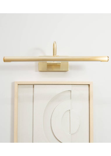 ValueLights Alana Brushed Gold Wall Light Integrated LED (20cm x 11cm x 46.5cm)