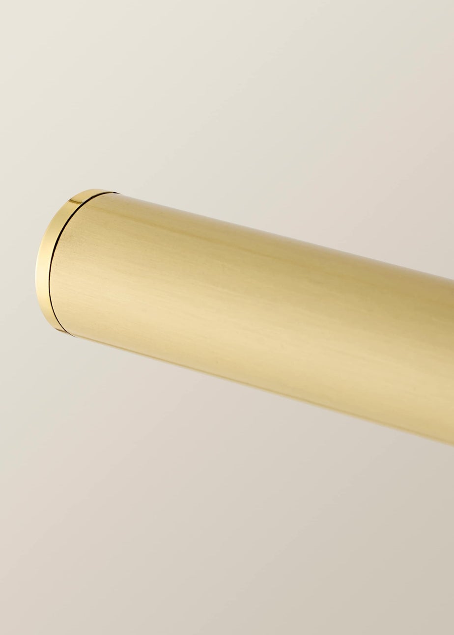 ValueLights Alana Brushed Gold Wall Light Integrated LED (20cm x 11cm x 46.5cm)