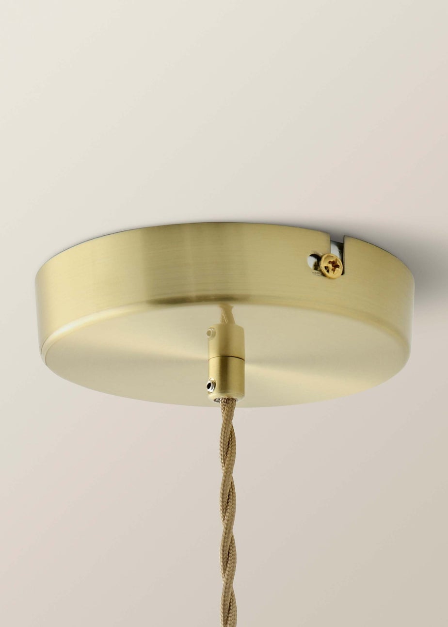 ValueLights Cassia Gold Pendant Light (27cm x 110cm x 27cm)