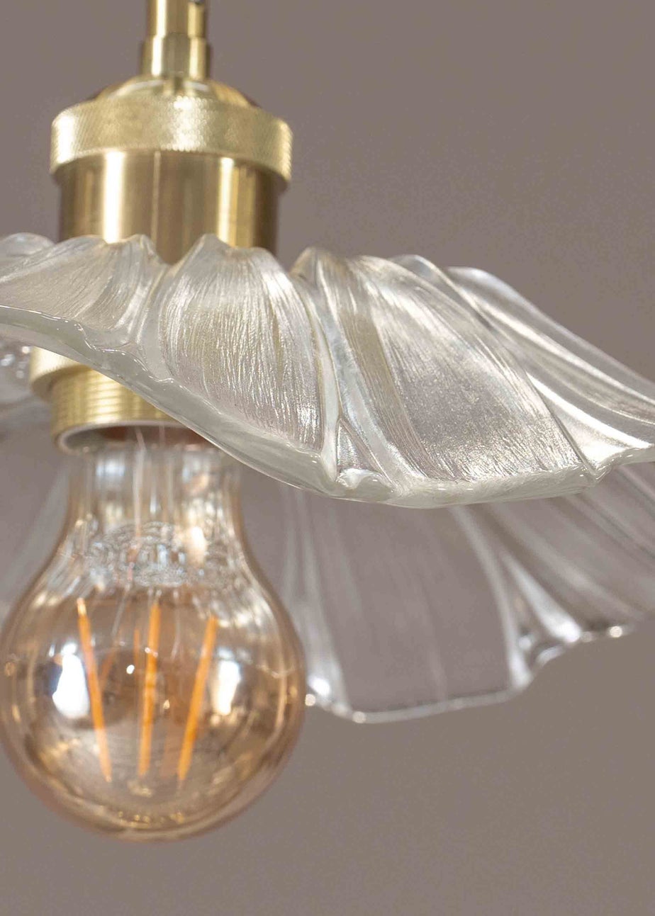 ValueLights Cassia  Gold Pendant Light (27cm x 110cm x 27cm)