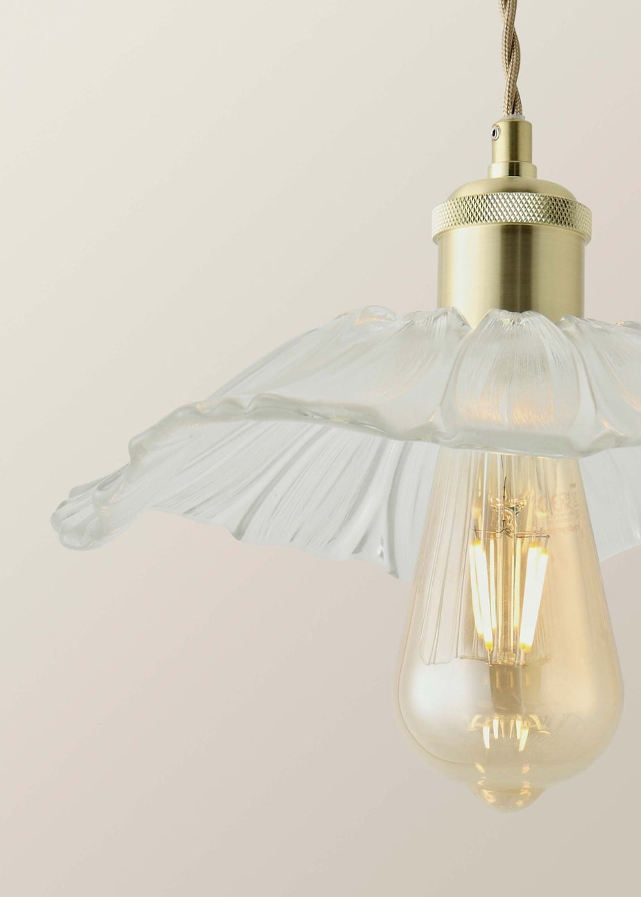ValueLights Cassia Gold Pendant Light (27cm x 110cm x 27cm)