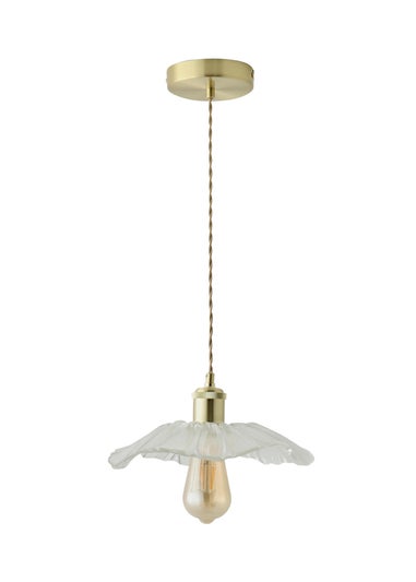 ValueLights Cassia Gold Pendant Light (27cm x 110cm x 27cm)