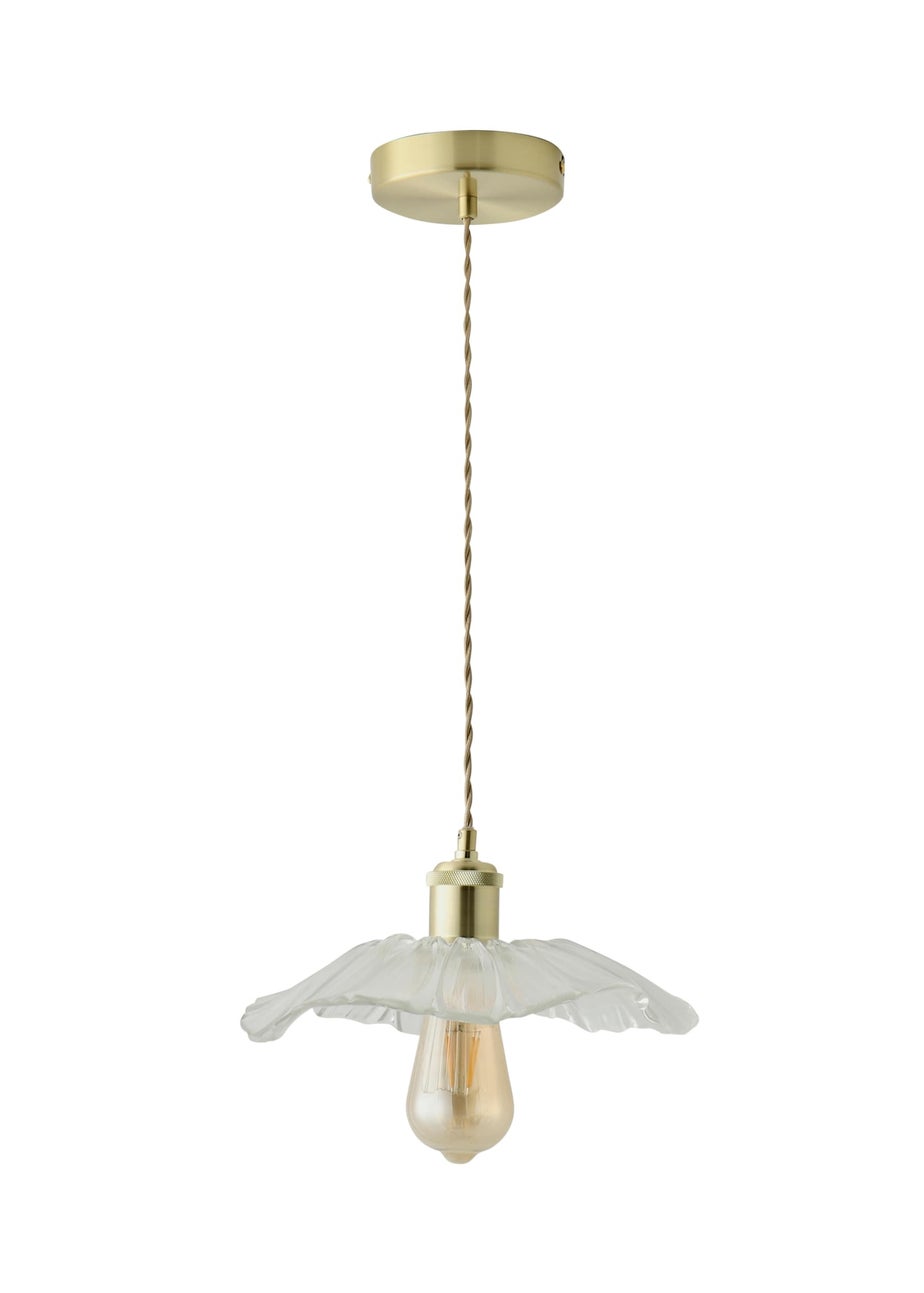 ValueLights Cassia Gold Pendant Light (27cm x 110cm x 27cm)