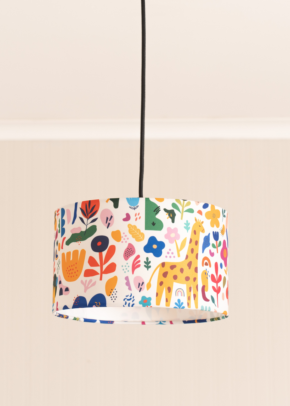 ValueLights Congo Shade Multicolour Drum Ceiling Pendant Lampshade