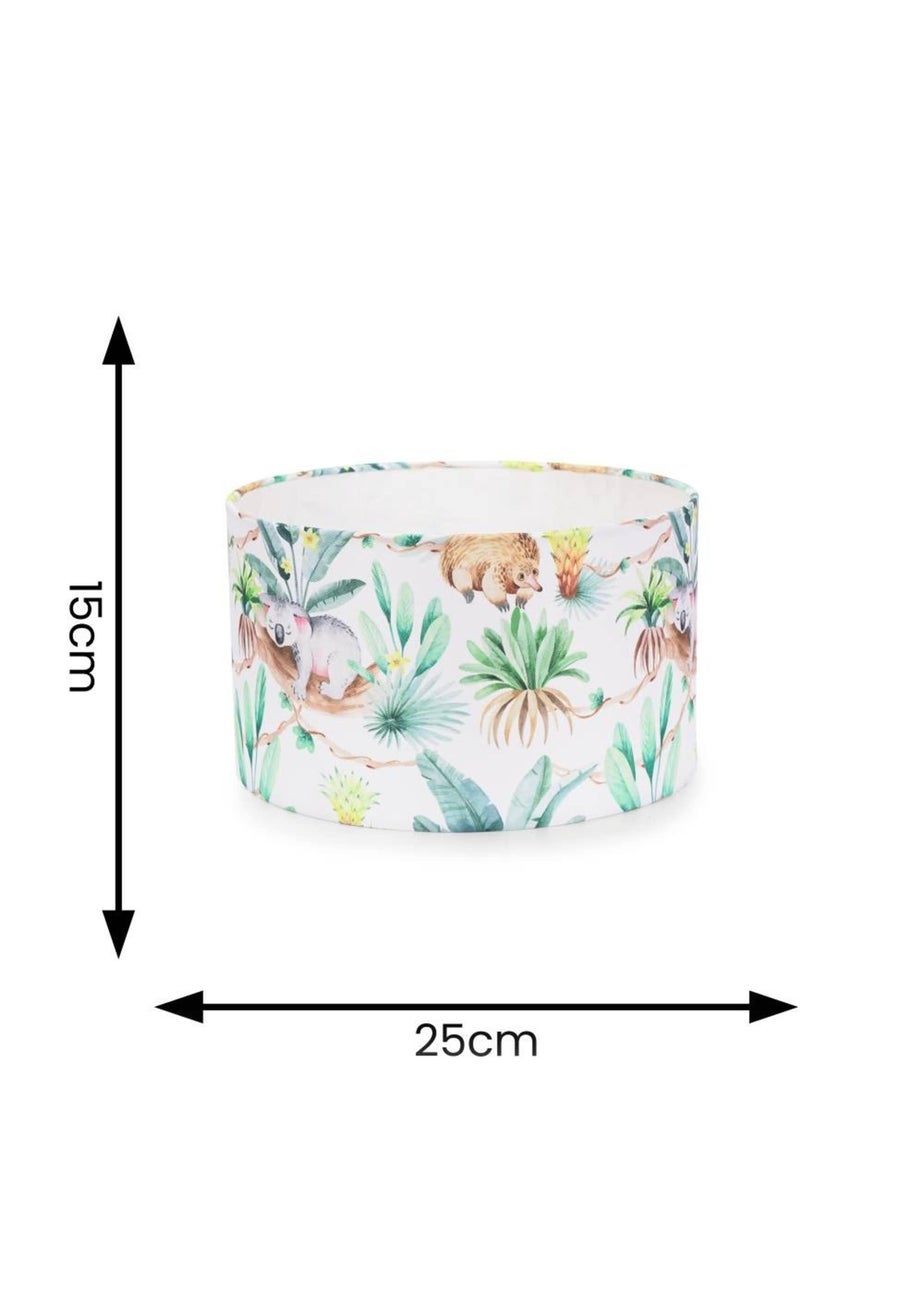 ValueLights Bilby Shade Multicolour Drum Ceiling Pendant Lampshade (15cm x 25cm x 25cm)