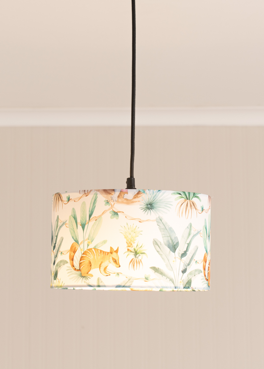 ValueLights Bilby Shade Multicolour Drum Ceiling Pendant Lampshade (15cm x 25cm x 25cm)