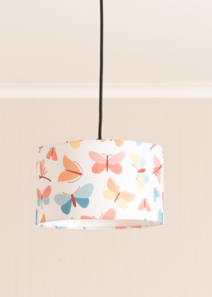 ValueLights Zurie Shade Multicolour Drum Ceiling Pendant Lampshade (15cm x 25cm x 25cm)