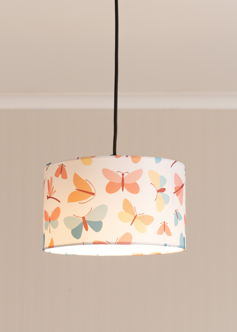 ValueLights Zurie Shade Multicolour Drum Ceiling Pendant Lampshade (15cm x 25cm x 25cm)