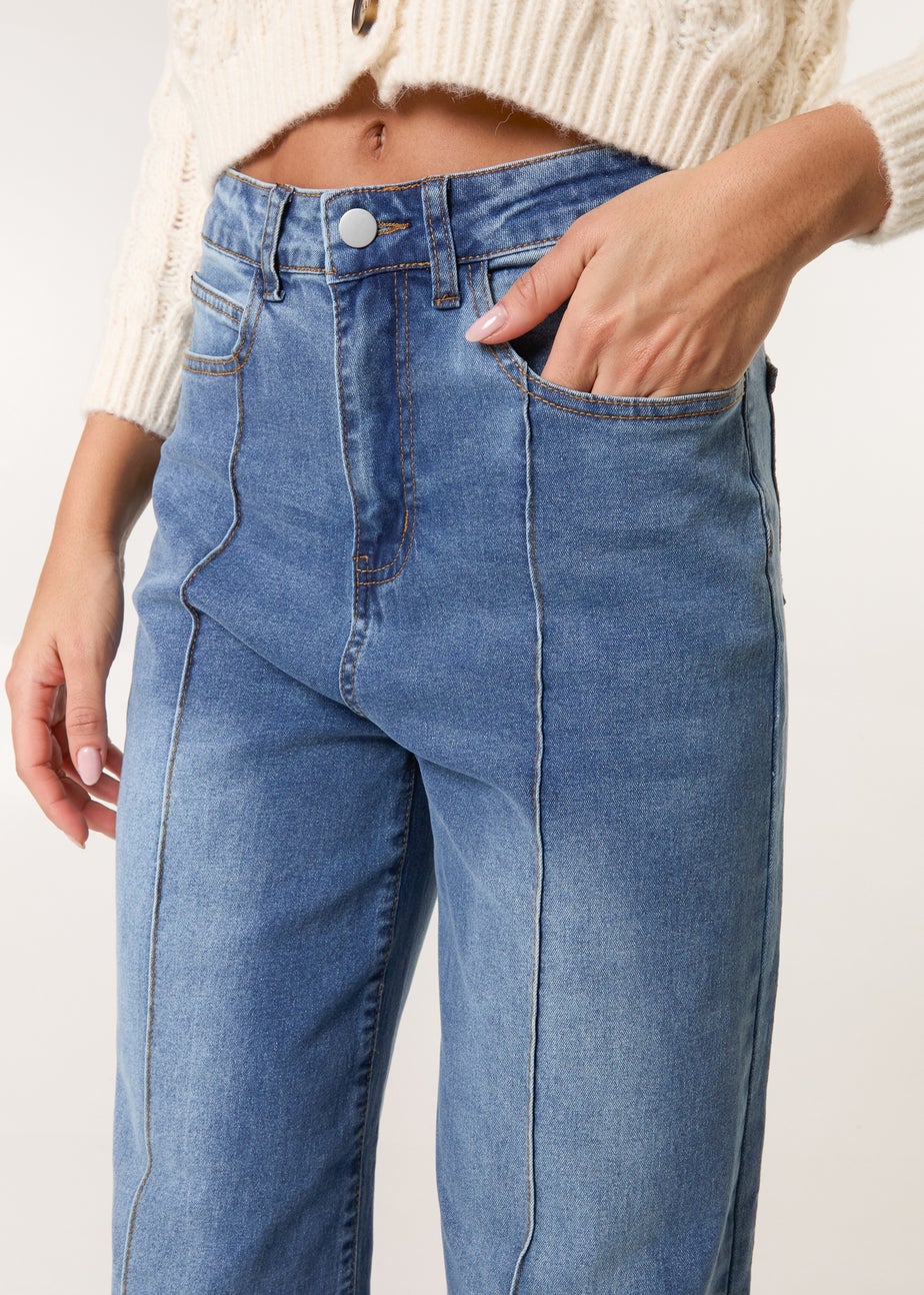 Blue Vanilla Denim Wide Leg Denim Jeans
