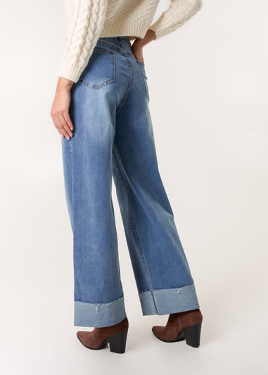 Blue Vanilla Denim Wide Leg Denim Jeans