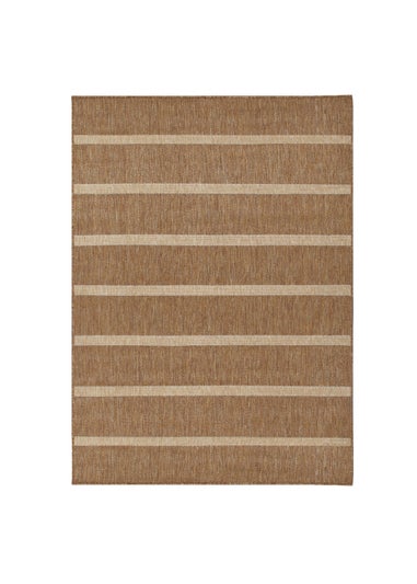 Yard Tala Natural Stripe Jute Effect Indoor/Outdoor Rug