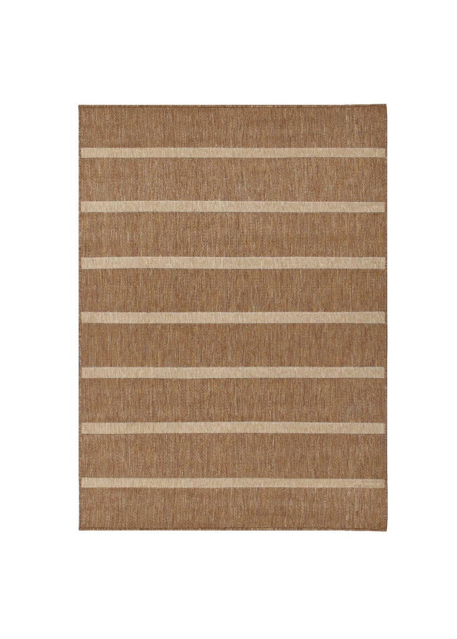 Yard Tala Natural Stripe Jute Effect Indoor/Outdoor Rug