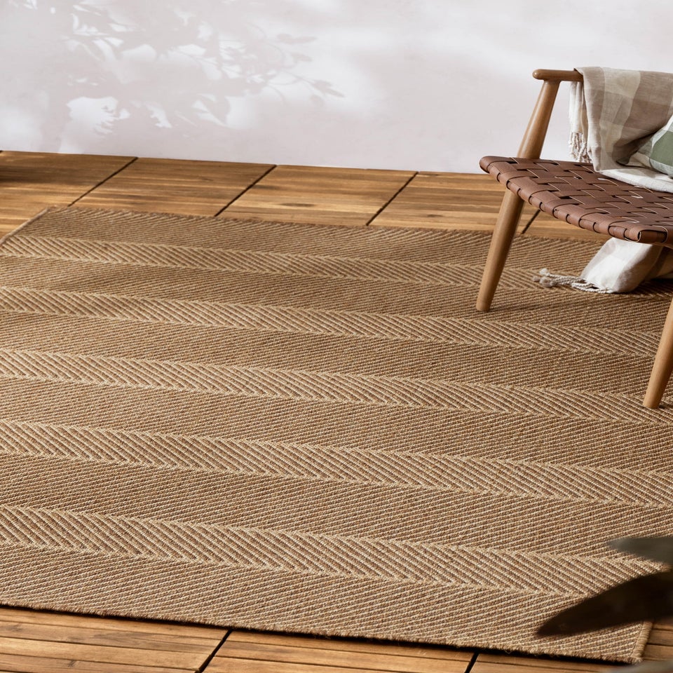 Yard Natural Pentle Jute Effect Indoor/Outdoor Rug