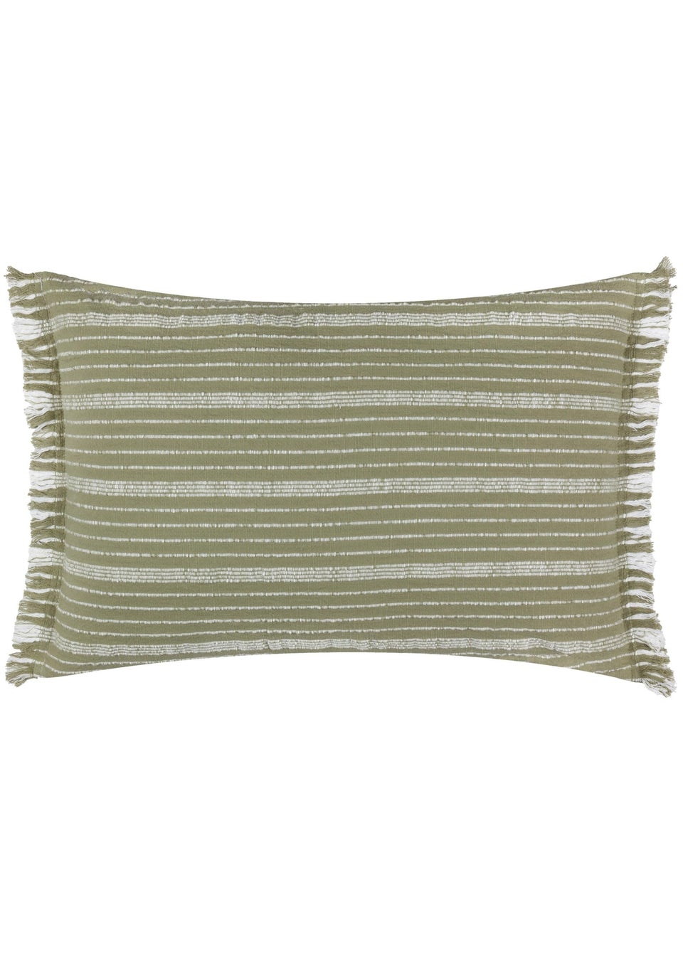 Yard Dark Green Tide Textured Stripe Outdoor Cushion