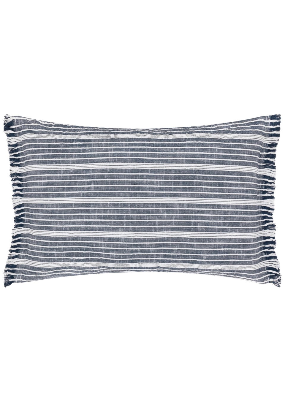 Yard Navy Tide Textured Stripe Outdoor Cushion