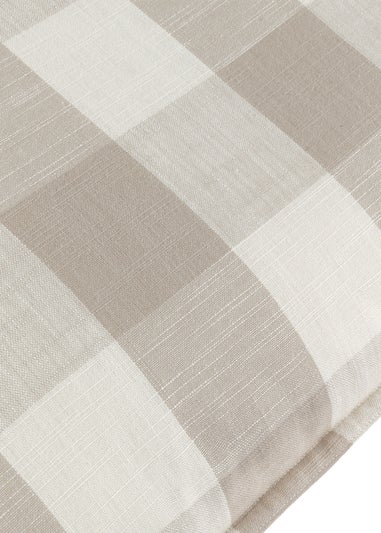 Yard Natural Chesil Check 100% Cotton Outdoor Outdoor Cushion
