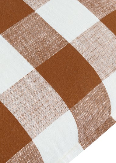 Yard Rust Chesil Check 100% Cotton Outdoor Outdoor Cushion