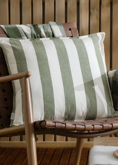 Yard Dark Green Hayle Cotton Outdoor Outdoor Cushion