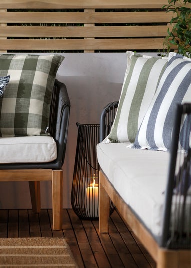 Yard Natural Hayle Cotton Outdoor Outdoor Cushion