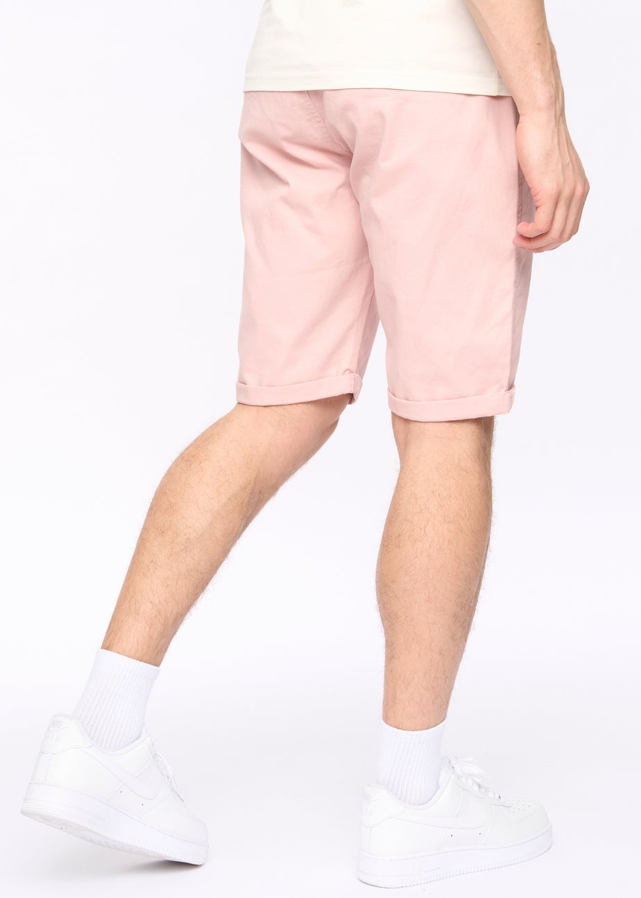 Crosshatch Soft Pink Sinwood Chino Shorts