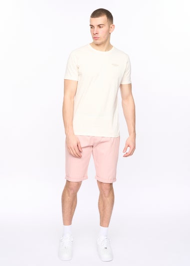 Crosshatch Soft Pink Sinwood Chino Shorts