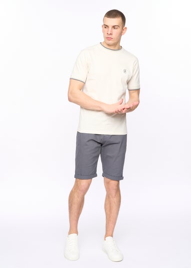 Crosshatch Dark Blue Sinwood Chino Shorts
