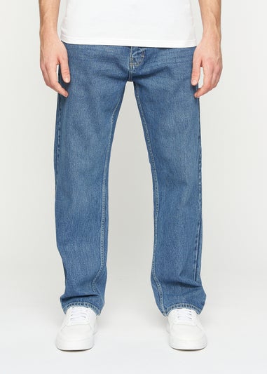 Crosshatch Stone Wash Tillman Baggy Jeans