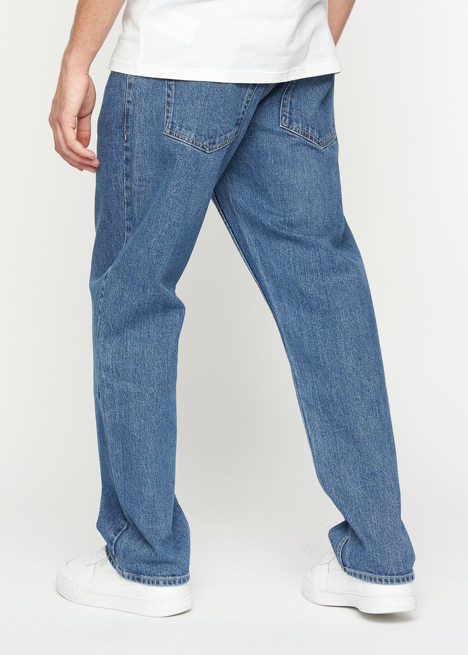 Crosshatch Stone Wash Tillman Baggy Jeans