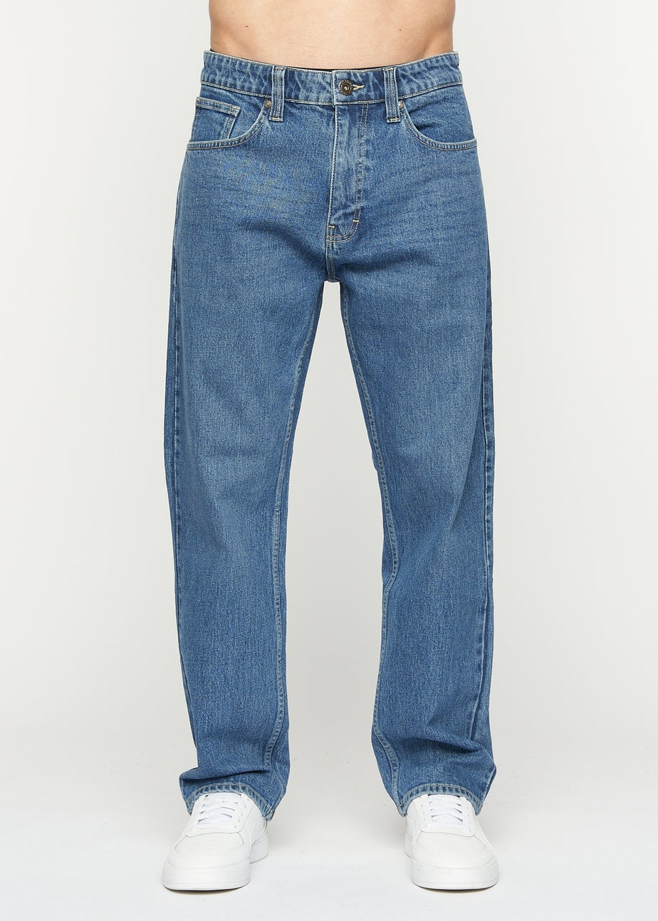 Crosshatch Stone Wash Tillman Baggy Jeans