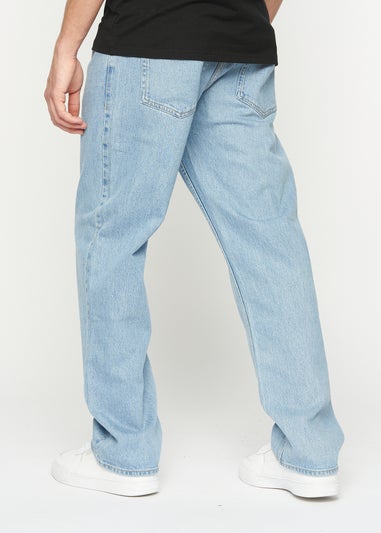 Crosshatch Light Wash Tillman Baggy Jeans