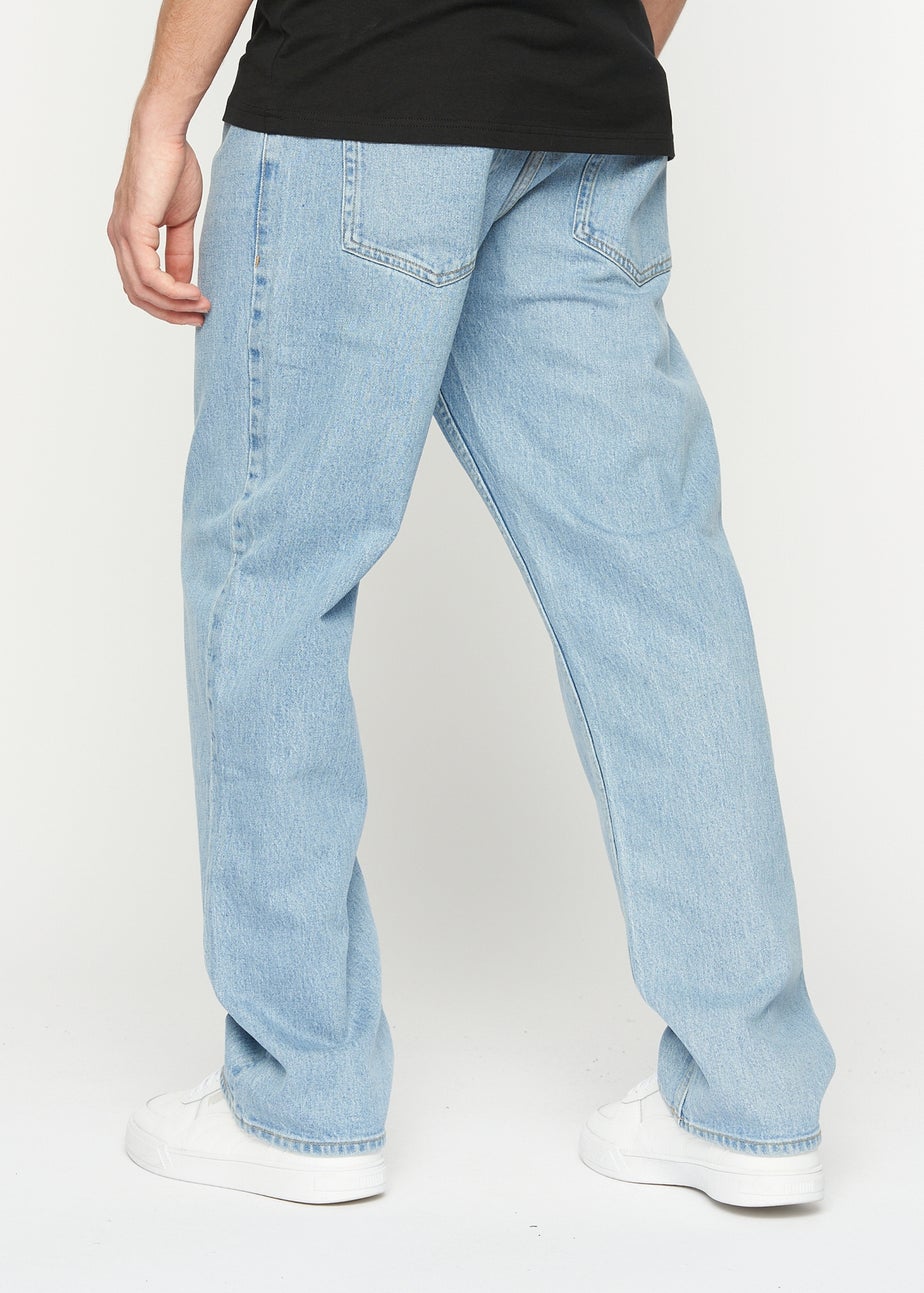 Crosshatch Light Wash Tillman Baggy Jeans