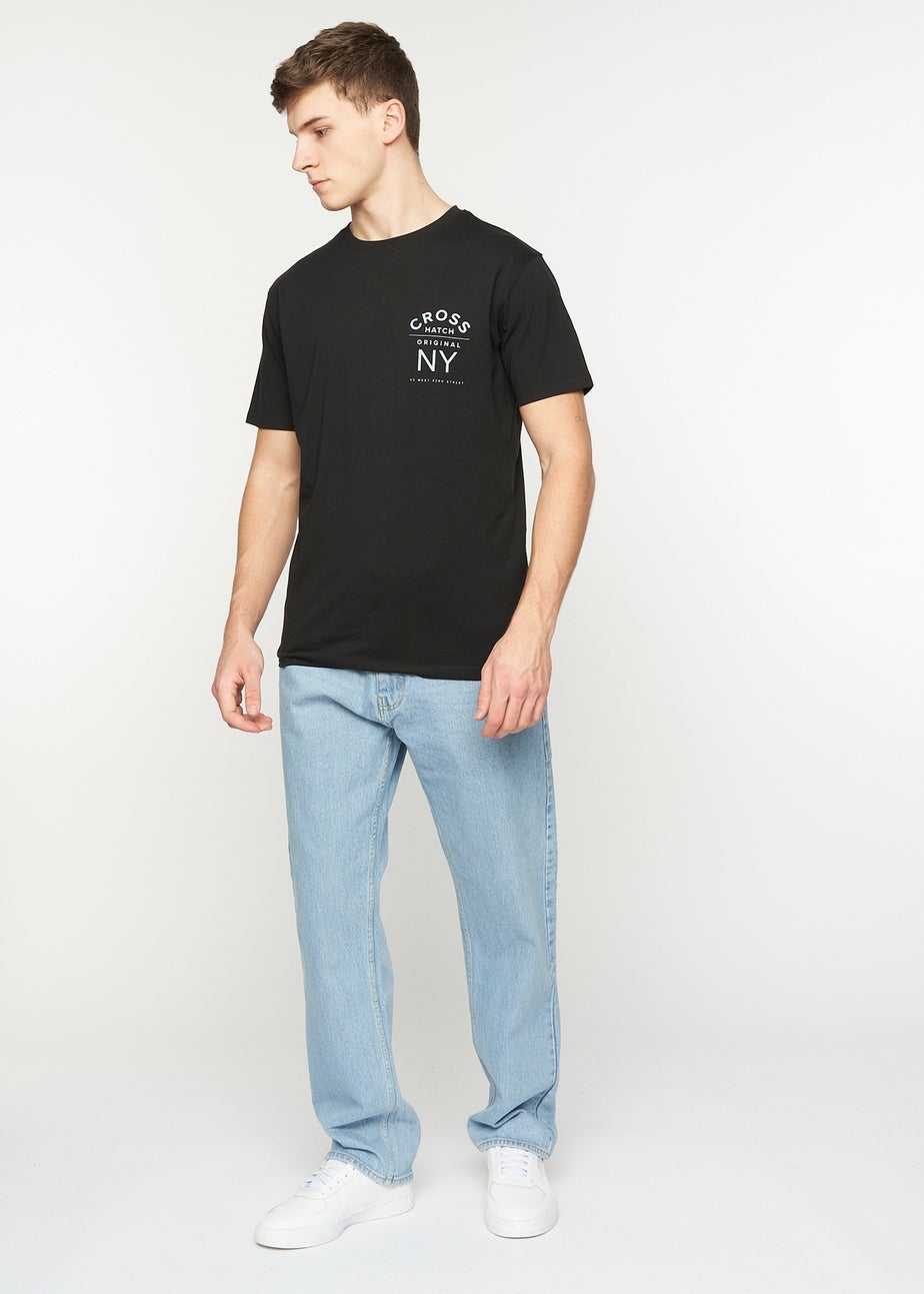 Crosshatch Light Wash Tillman Baggy Jeans