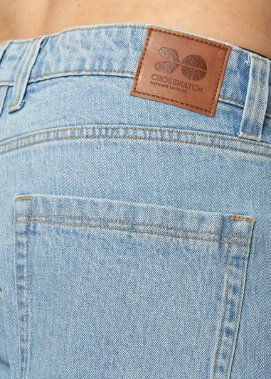 Crosshatch Light Wash Tillman Baggy Jeans