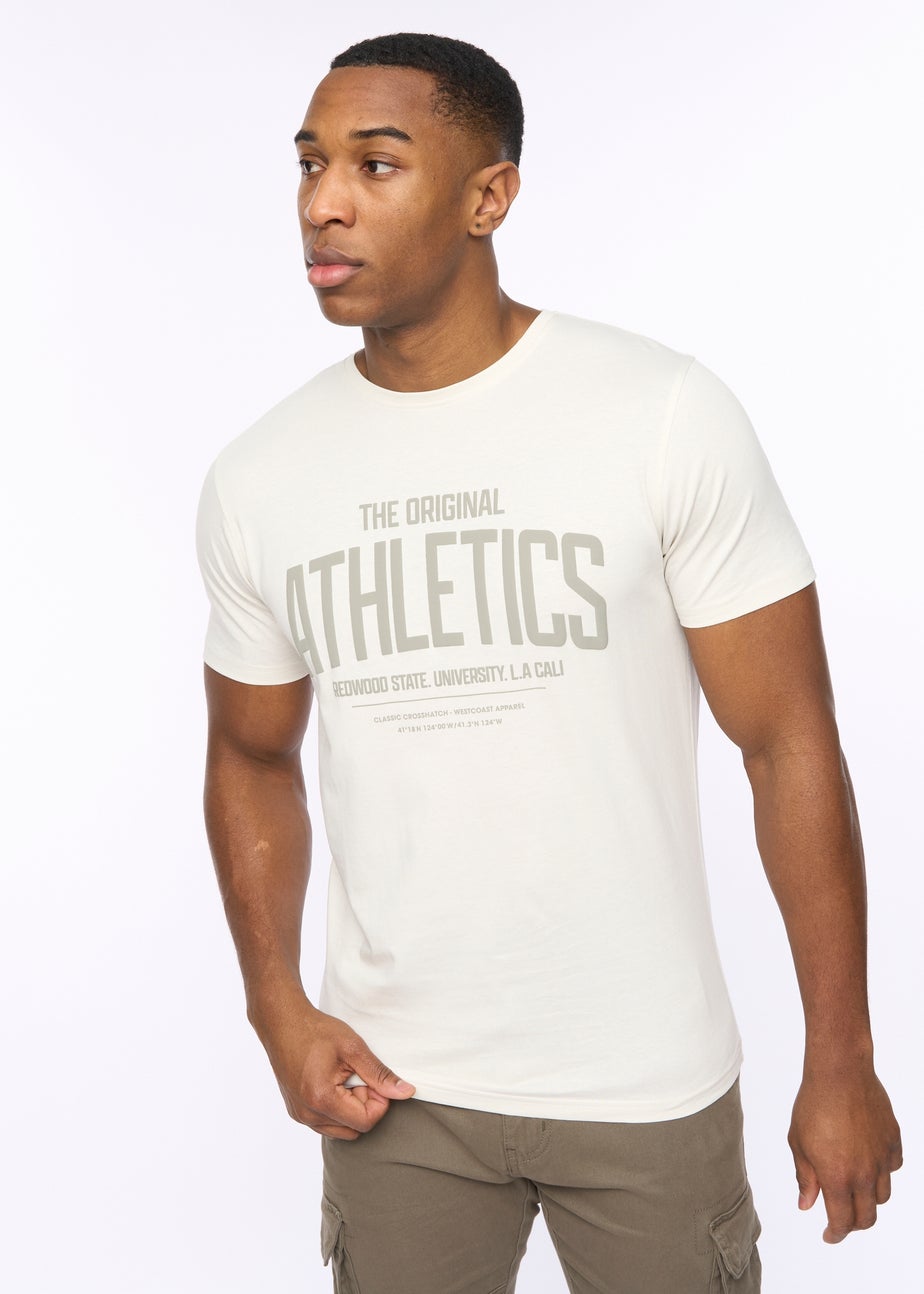 Crosshatch  Off White  Athwood  T-Shirt