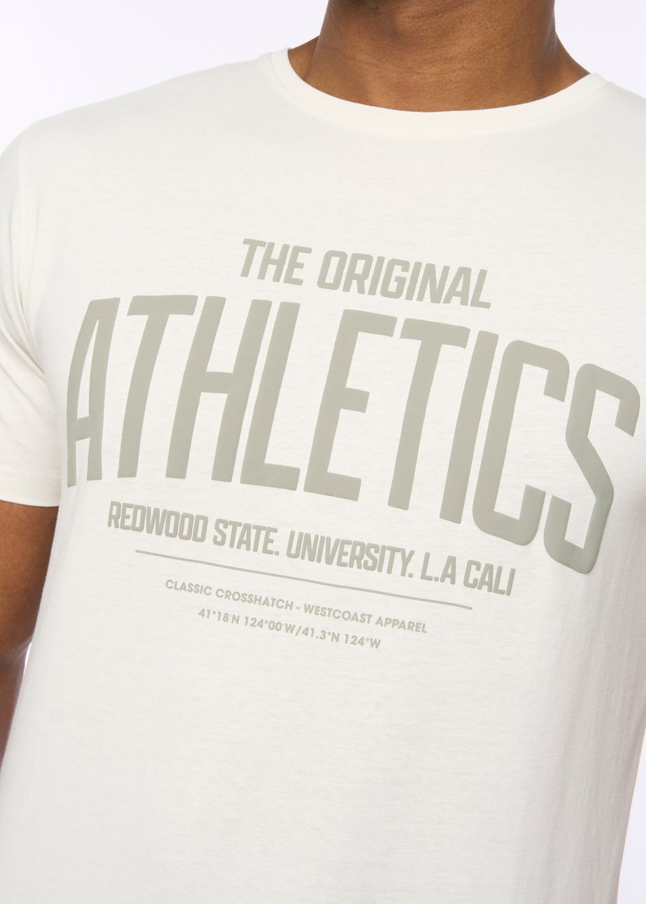 Crosshatch  Off White  Athwood  T-Shirt