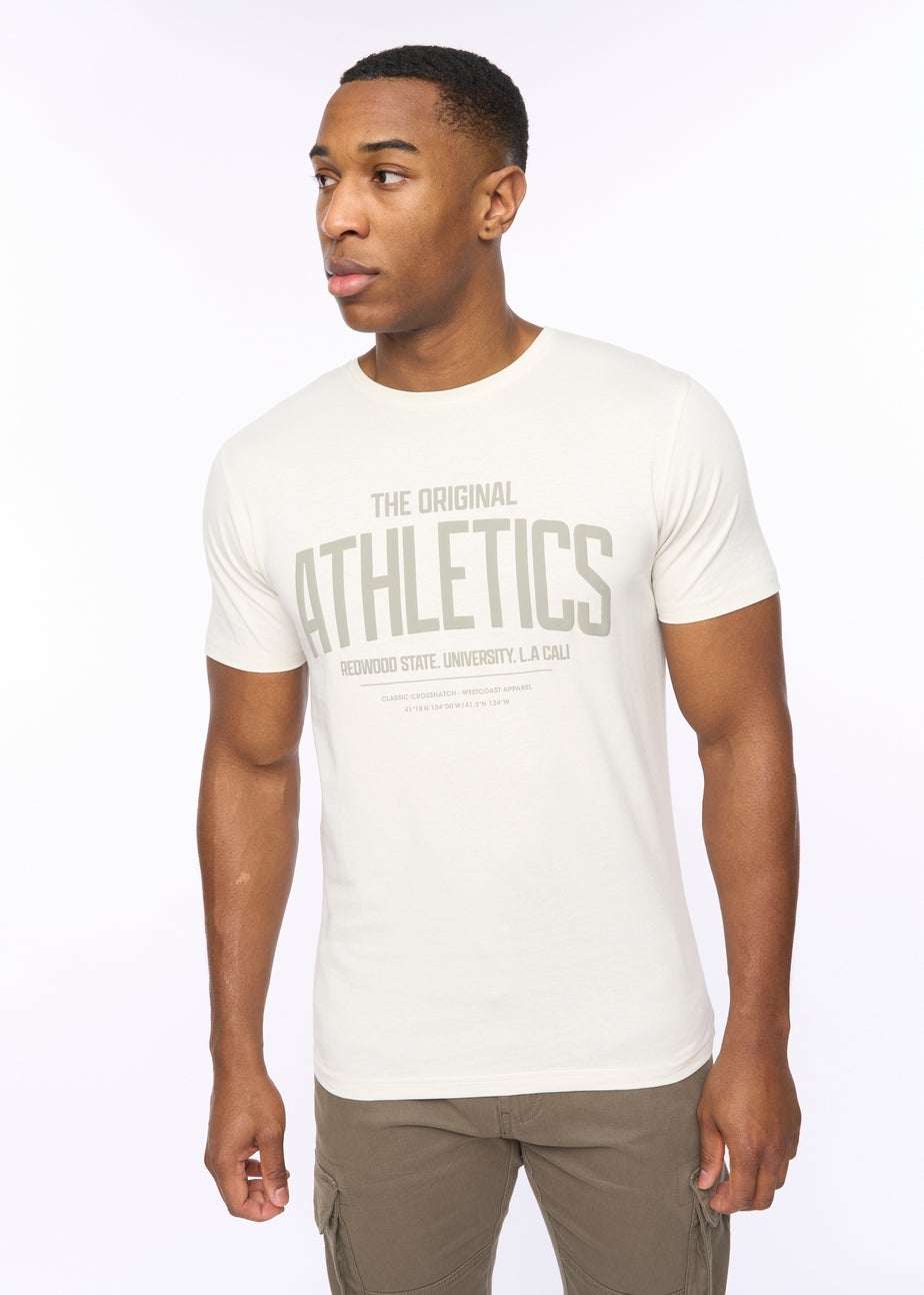 Crosshatch  Off White  Athwood  T-Shirt