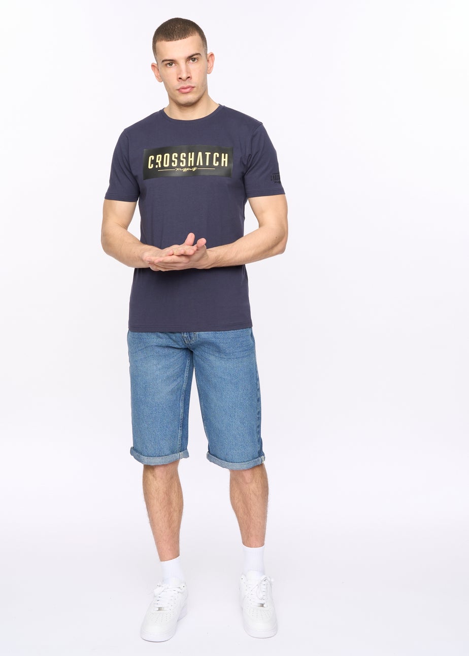 Crosshatch  Blue Night  Changra  T-Shirt