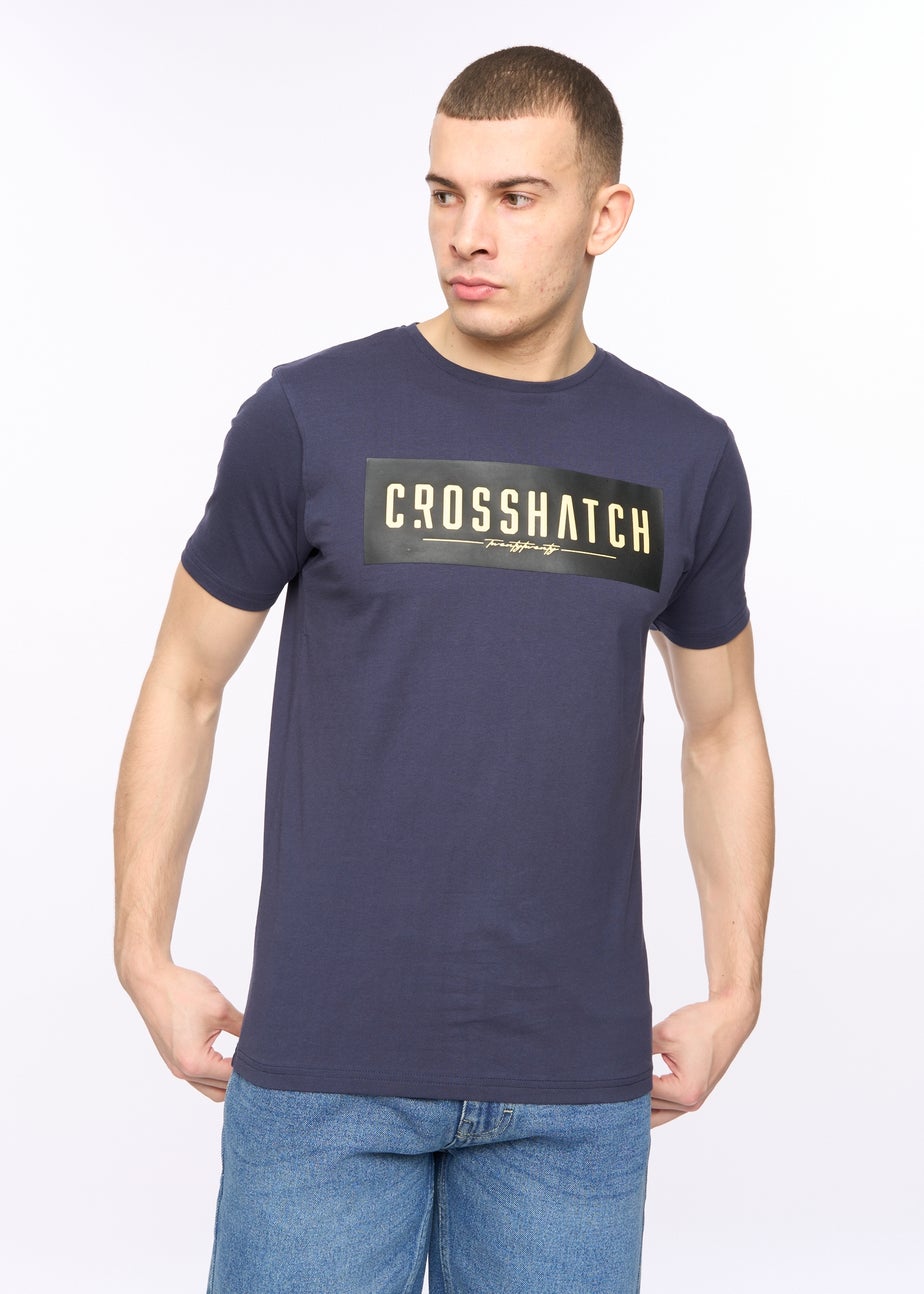 Crosshatch  Blue Night  Changra  T-Shirt