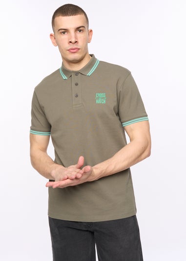Crosshatch Dark Sage Changra Polo