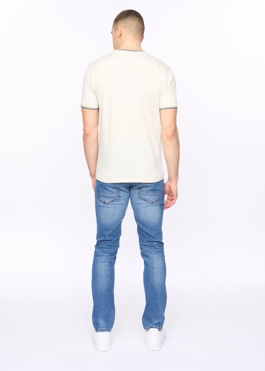 Crosshatch Off White Deuxtip T-Shirt