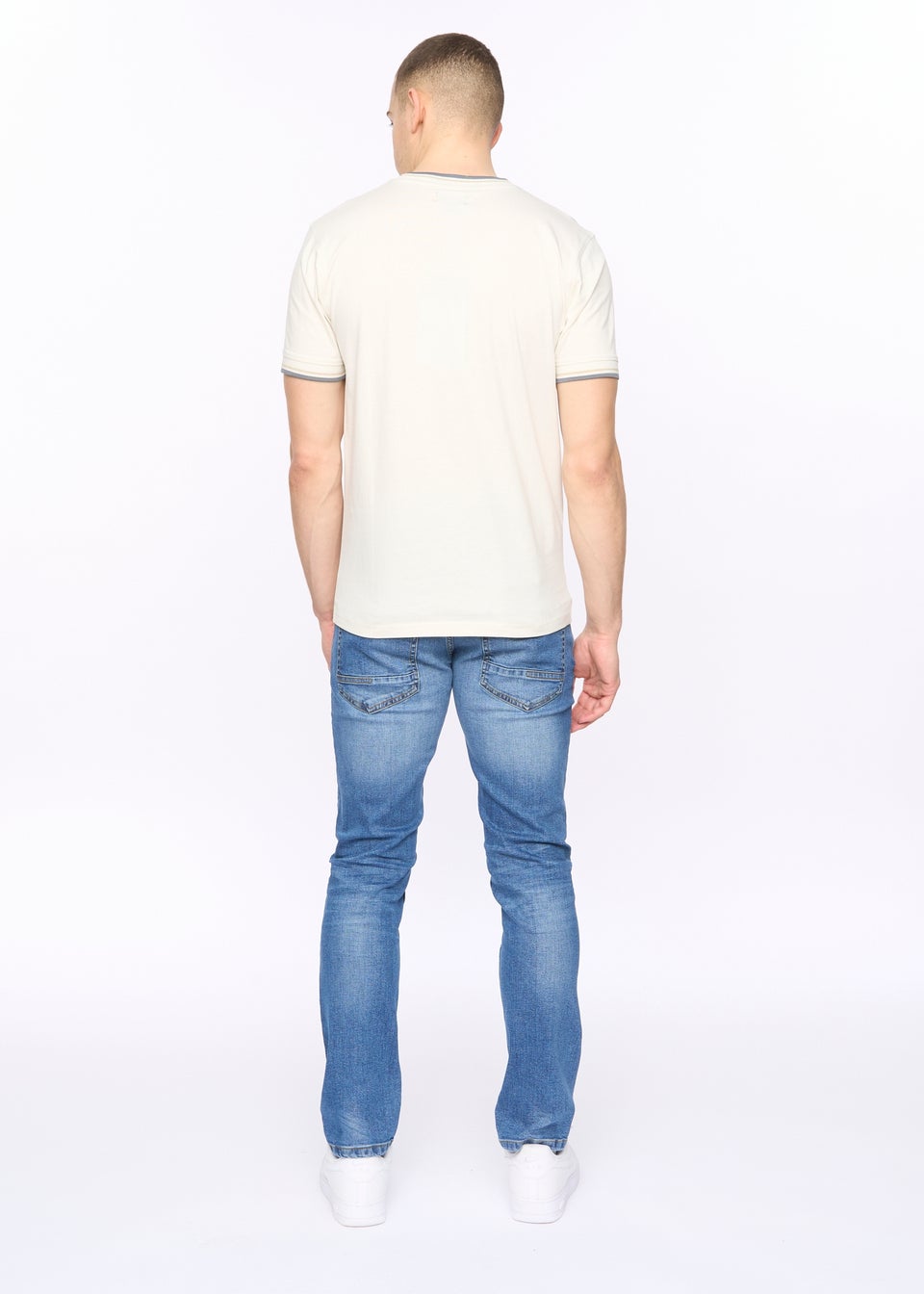 Crosshatch Off White Deuxtip T-Shirt