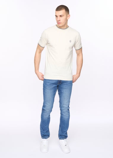 Crosshatch Off White Deuxtip T-Shirt