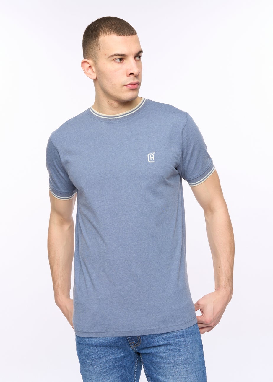 Crosshatch  China Blue Marl  Deuxtip  T-Shirt