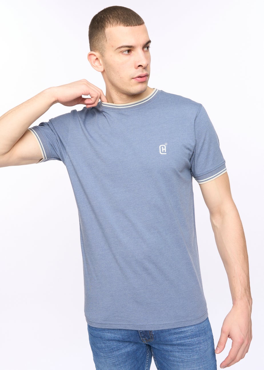 Crosshatch  China Blue Marl  Deuxtip  T-Shirt
