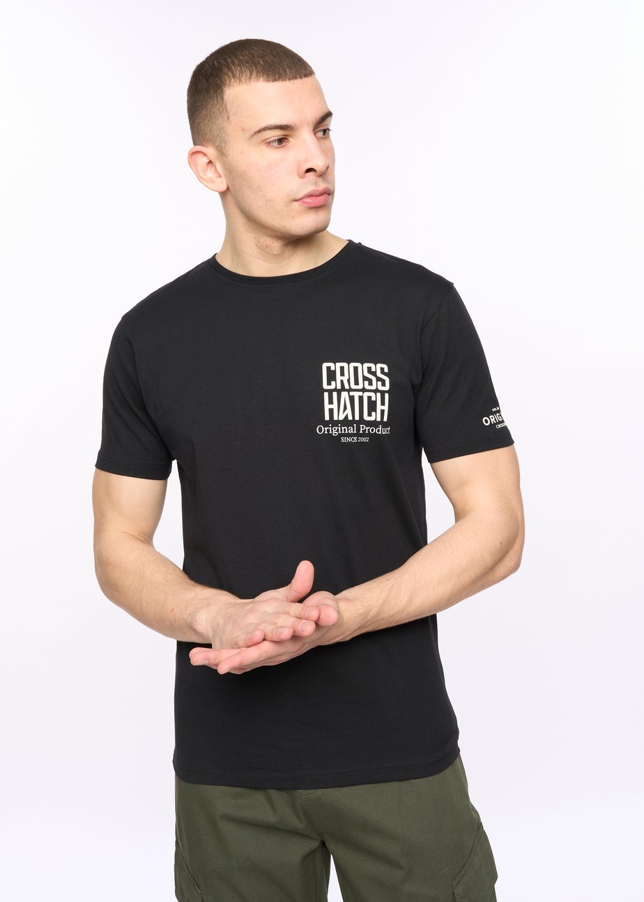 Crosshatch Black Hoogan T-Shirt